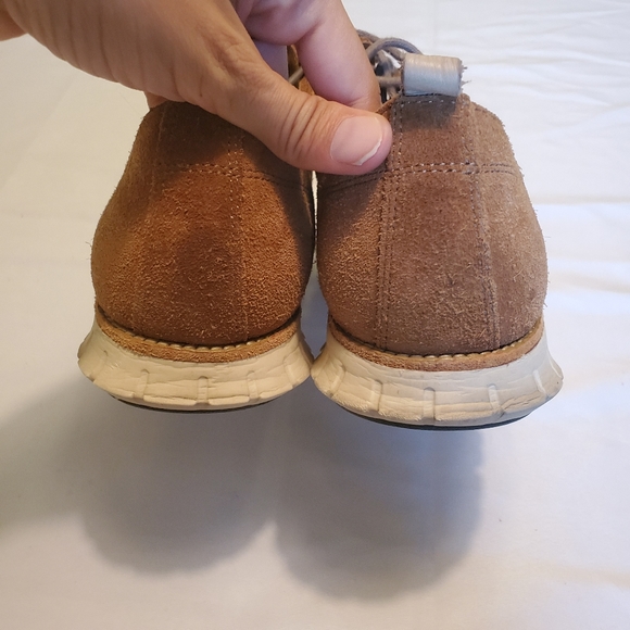 Cole haan zerogrand brown suede lace up oxfords 10 main image 5